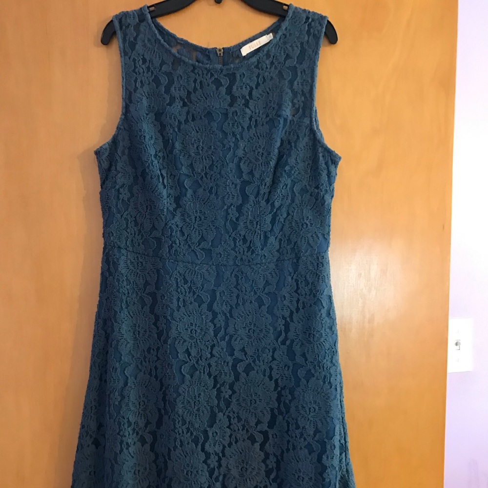 Blue Lace overlay Dress